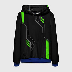 Мужская толстовка ФУТУРИСТИЧНАЯ БРОНЯ ЗЕЛЕНАЯ