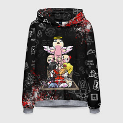 Толстовка-худи мужская The Binding of Isaac ИСААК, цвет: 3D-меланж