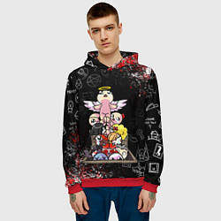 Толстовка-худи мужская The Binding of Isaac ИСААК, цвет: 3D-красный — фото 2