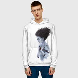Толстовка-худи мужская Дух, цвет: 3D-белый — фото 2