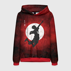 Толстовка-худи мужская Шоё Хината прыжок Haikyu!!, цвет: 3D-красный