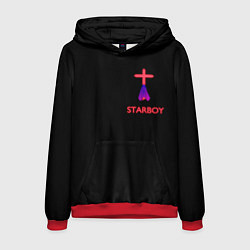 Толстовка-худи мужская STARBOY - The Weeknd, цвет: 3D-красный