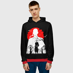 Толстовка-худи мужская Кэн Рюгудзи Токийские мстители, цвет: 3D-красный — фото 2