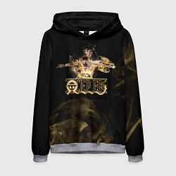 Толстовка-худи мужская Портгас Д Эйс One Piece, цвет: 3D-меланж