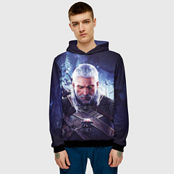 Толстовка-худи мужская THE WITCHER GERALT OF RIVIA, цвет: 3D-черный — фото 2