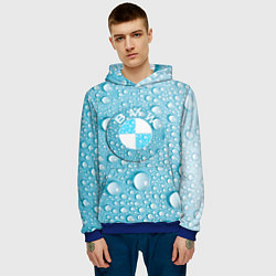 Толстовка-худи мужская BMW STORM, цвет: 3D-синий — фото 2