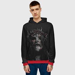 Толстовка-худи мужская Joey Jordison, цвет: 3D-красный — фото 2