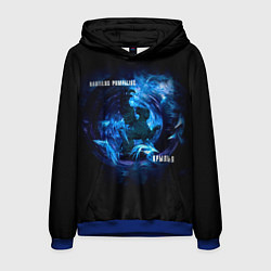 Толстовка-худи мужская Nautilus Pompilius КРЫЛЬЯ, цвет: 3D-синий