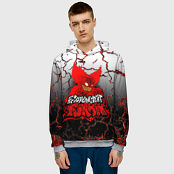 Толстовка-худи мужская Friday Night Funkin Tricky One, цвет: 3D-меланж — фото 2