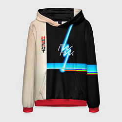 Толстовка-худи мужская ИЕРОГЛИФ группа Пикник, цвет: 3D-красный