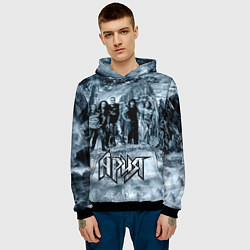 Толстовка-худи мужская Группа Ария, цвет: 3D-черный — фото 2