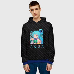 Толстовка-худи мужская Аква Aqua Коносуба KonoSuba, цвет: 3D-синий — фото 2