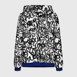 Мужская толстовка Graffiti black on white