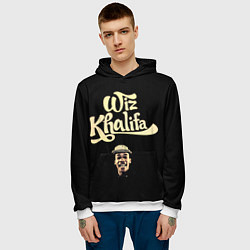 Толстовка-худи мужская Wiz Khalifa, цвет: 3D-белый — фото 2