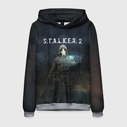 Толстовка-худи мужская СТАЛКЕР С Т А Л К Е Р 2 Z, цвет: 3D-меланж