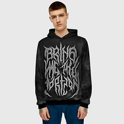 Толстовка-худи мужская Bring Me the Horizon, цвет: 3D-черный — фото 2