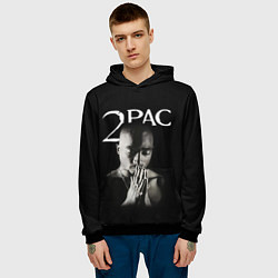 Толстовка-худи мужская TUPAC, цвет: 3D-черный — фото 2