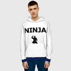 Толстовка-худи мужская Ninja, цвет: 3D-синий — фото 2