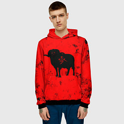 Толстовка-худи мужская THE RAM, цвет: 3D-черный — фото 2