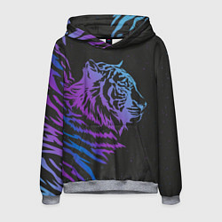 Толстовка-худи мужская Tiger Neon, цвет: 3D-меланж