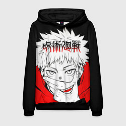 Толстовка-худи мужская Jujutsu Kaisen, Юдзи Итадори, цвет: 3D-черный