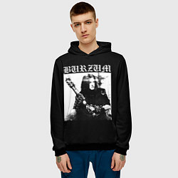 Толстовка-худи мужская BURZUM Бурзум, цвет: 3D-черный — фото 2