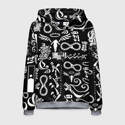 Толстовка-худи мужская ТОКИЙСКИЕ МСТИТЕЛИ ЛОГОБОМБИНГ TOKYO REVENGERS LOG, цвет: 3D-меланж