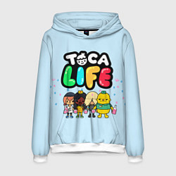 Толстовка-худи мужская Toca Life: Logo, цвет: 3D-белый