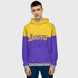 Толстовка-худи мужская KobeBryant Los Angeles Lakers,, цвет: 3D-меланж — фото 2