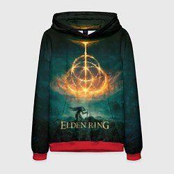 Толстовка-худи мужская Elden Ring Game Art, цвет: 3D-красный