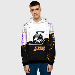 Толстовка-худи мужская Коби Брайант Los Angeles Lakers,, цвет: 3D-черный — фото 2