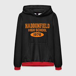 Толстовка-худи мужская Haddonfield High School 1978, цвет: 3D-красный