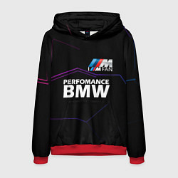 Толстовка-худи мужская BMW фанат, цвет: 3D-красный