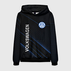 Толстовка-худи мужская Volkswagen, sport, цвет: 3D-черный