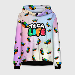 Толстовка-худи мужская Toca Life: Smile Logo, цвет: 3D-черный