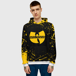 Толстовка-худи мужская WU-TANG CLAN БРЫЗГИ КРАСОК, цвет: 3D-белый — фото 2