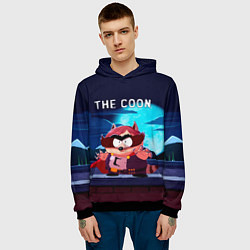 Толстовка-худи мужская The Coon - Енот Южный Парк, цвет: 3D-черный — фото 2