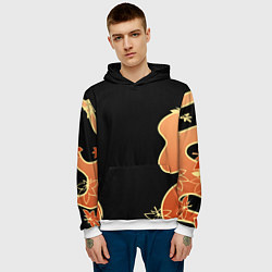 Толстовка-худи мужская КАДЗУХА ПАТТЕРН, цвет: 3D-белый — фото 2