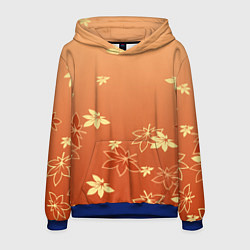 Толстовка-худи мужская КАДЗУХА KAZUHA КРАСНЫЙ КЛЕН, цвет: 3D-синий