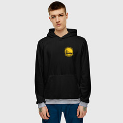Толстовка-худи мужская GOLDEN STATE WARRIORS BLACK STYLE, цвет: 3D-меланж — фото 2