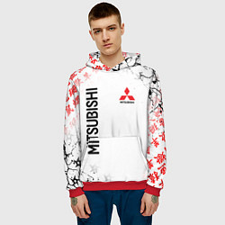 Толстовка-худи мужская MITSUBISHI JAPAN STYLE SAMURAI AUTO, цвет: 3D-красный — фото 2