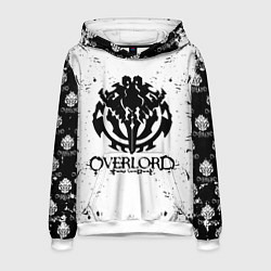 Толстовка-худи мужская OVERLORD паттерн, цвет: 3D-белый