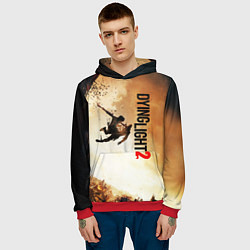 Толстовка-худи мужская DYING LIGHT 2 НОВЫЙ МИР, цвет: 3D-красный — фото 2