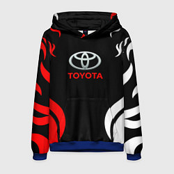 Толстовка-худи мужская Автомобиль Toyota, цвет: 3D-синий