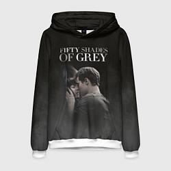 Толстовка-худи мужская 50 Shades of Grey 50 Оттенков Серого, цвет: 3D-белый