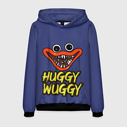 Толстовка-худи мужская Huggy Wuggy: Smile, цвет: 3D-черный