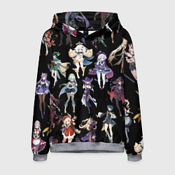 Мужская толстовка GENSHIN IMPACT ПЕРСОНАЖИ ИГРЫ HEROES