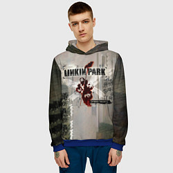 Толстовка-худи мужская Hybrid Theory Live Around The World - Linkin Park, цвет: 3D-синий — фото 2