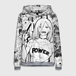 Толстовка-худи мужская Power - Chainsaw-Man, цвет: 3D-меланж