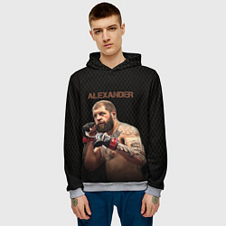 Толстовка-худи мужская Alexander The Grim Reape, цвет: 3D-меланж — фото 2